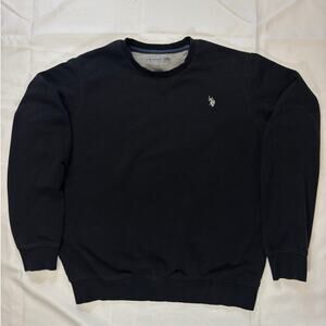 U.S. Polo Assn. 'Luxury Feel' Black Crewneck Sweater